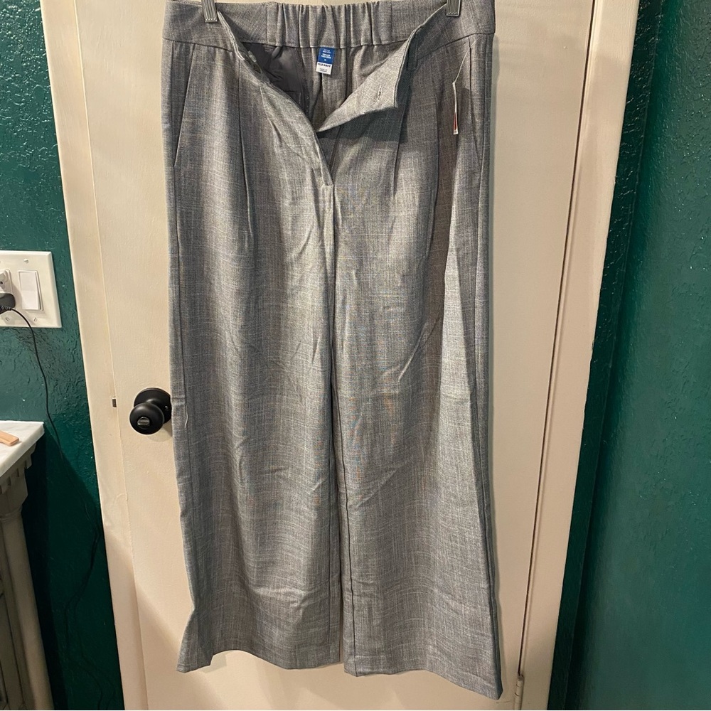 Old Navy Gray Wide-Leg Trousers